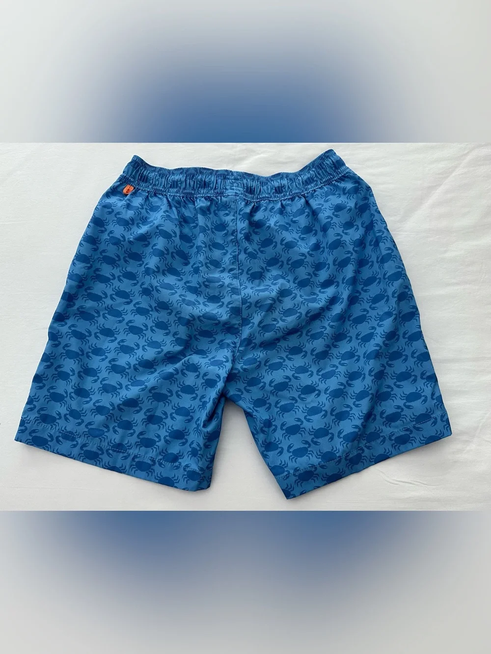 J.crew Crew Cuts Boys Drawstring Swimsuit Lined Blue Crabs- Size 16
